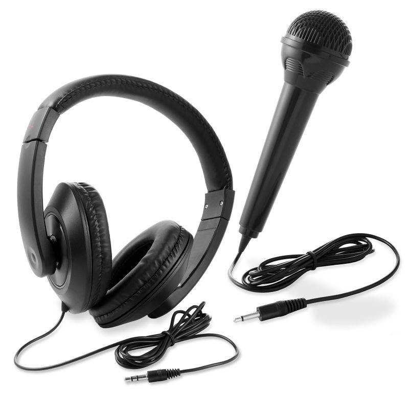 Hamzer 61-Key Electronic Keyboard Portable Digital Music Piano with H Stand, Stool, Headphones Microphone, & Sticker Set