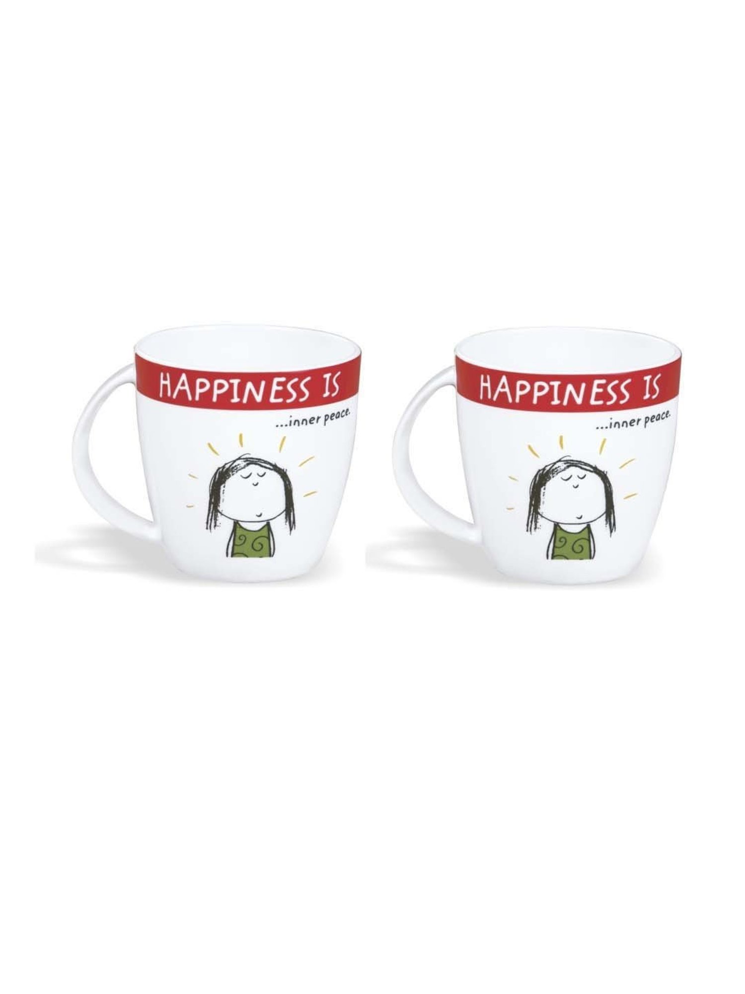 Clay Craft Multicolor Ceramic 7.5 cm Milk Mug (0.27 L) - Set of 2