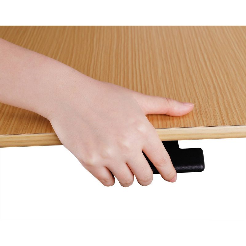 28" Height Adjustable Mobile School Standing Desk Natural - Rocelco