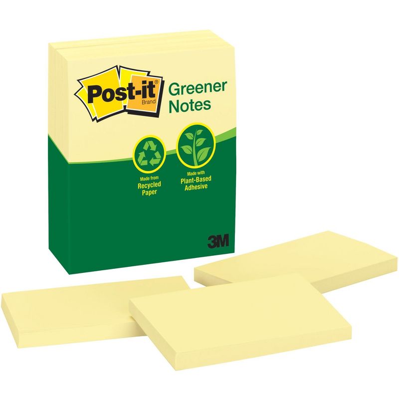 Skilcraft Standard Adhesive Notes 1.5" x 2" Yellow 100 Sheets/Pad 773036