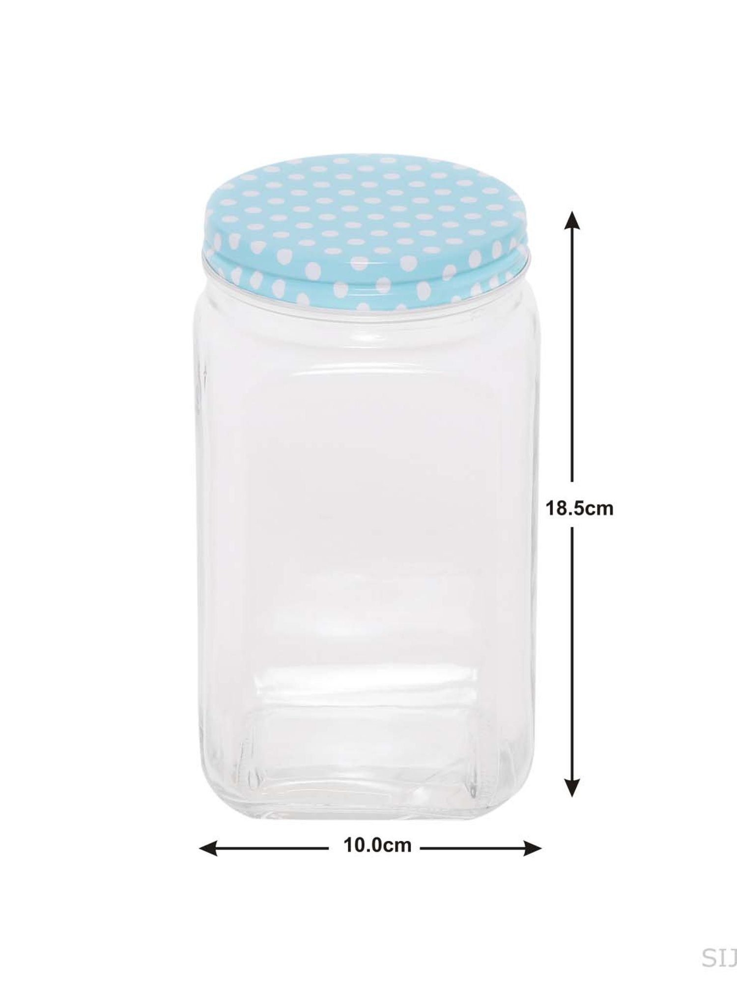 Goodhomes Transparent Glass Storage Jars (1000 ml) - Set of 4