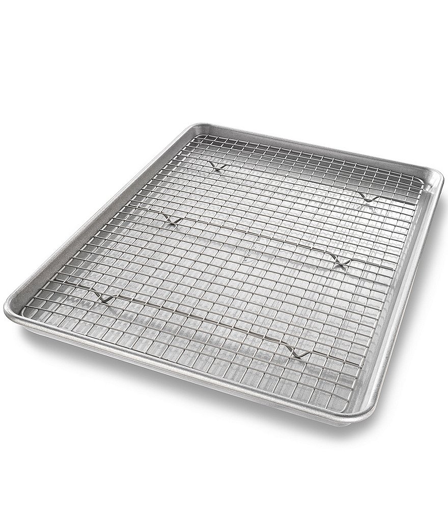 USA Pan Heavy Duty Half Sheet Baking Pan & Rack Set