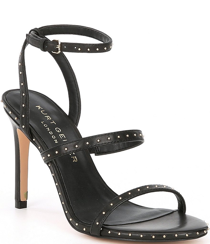 Kurt Geiger London Portia Studded Leather Strappy Dress Sandals
