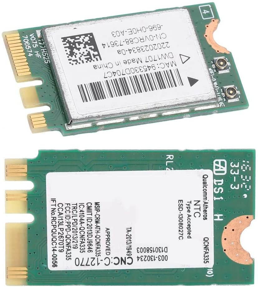 Simlug Good Compatibility Universal NGFF Network Card, Practical Wireless Network Card, High Speed Delicate Durable for Dell