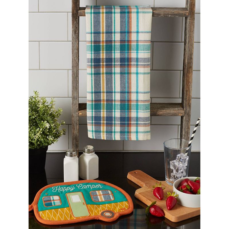 Cotton Chambray Oven Mitt Blue - Project 62™