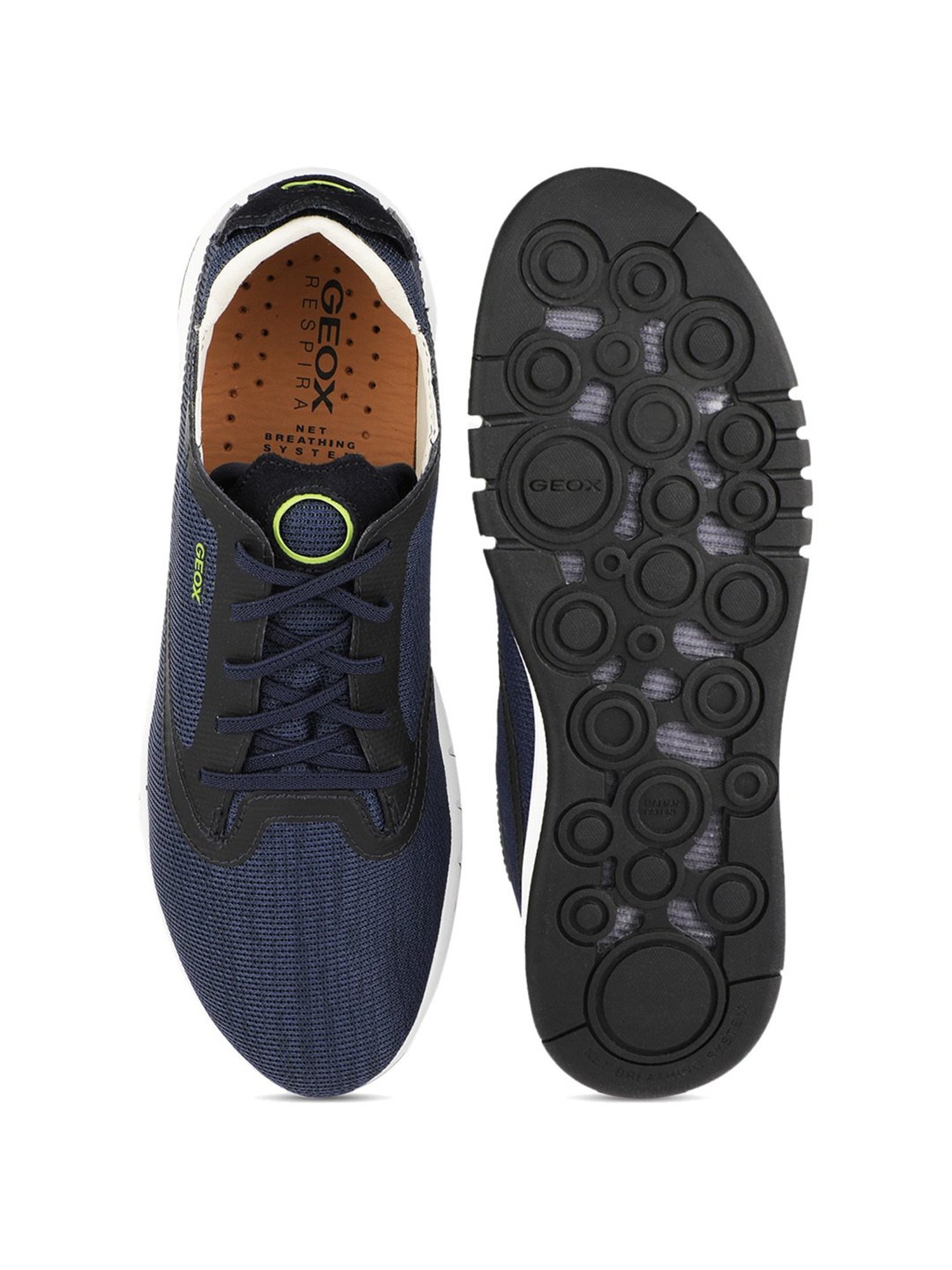 Geox Men's Navy Casual Sneakers