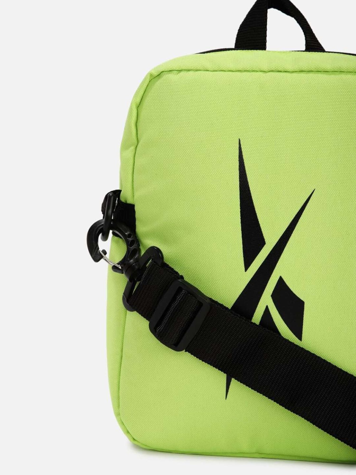 Reebok Tech Style City Green Polyester Solid Cross Body Bag