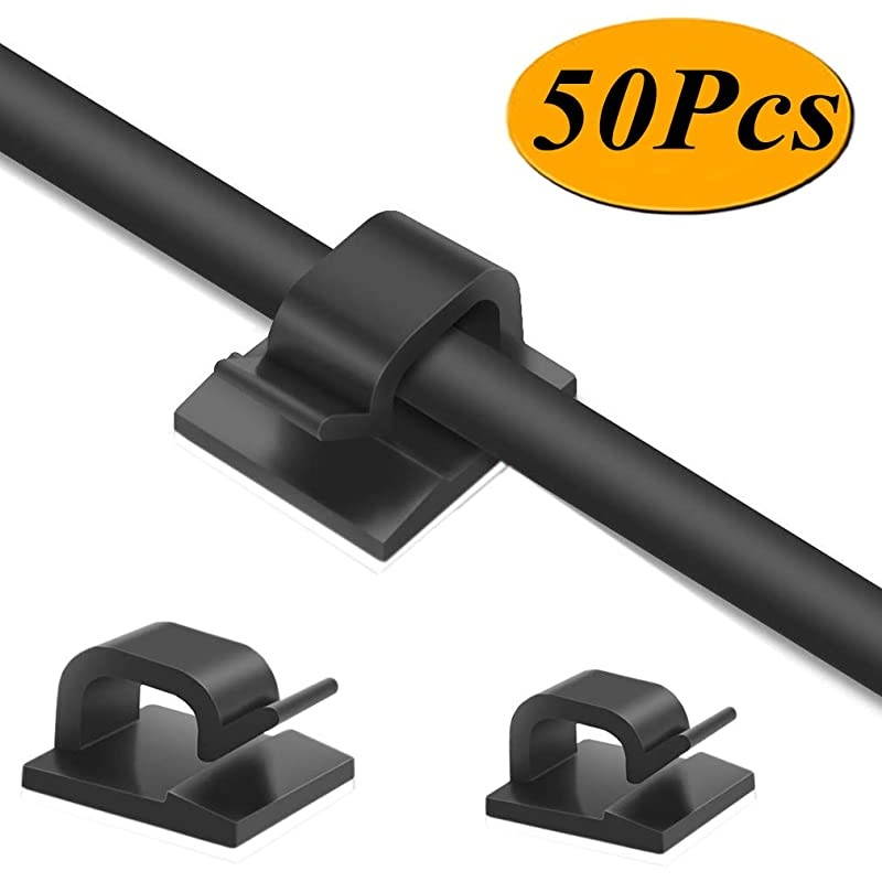 Adhesive Cable Clips Wire ClipsCar Cable OrganizerCable HolderCable Wire ManagementCable Holder for CarOffice and HomeIncluded S Size and Large Size Cable Clips