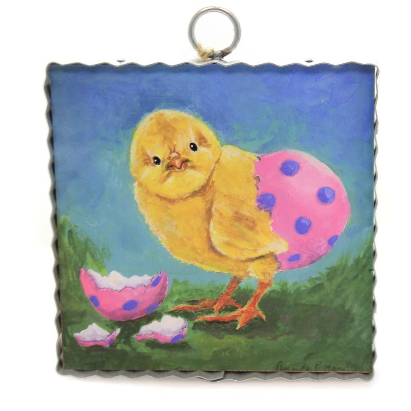 Easter 7.0" Hamilton, I'm Stuck Chick Egg Hatch  -  Wall Sign Panels