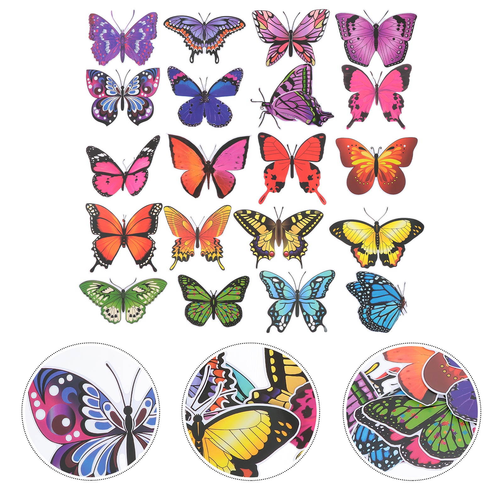 20pcs Fashion  Butterfly  Anti-Collision  Prevent Bird Strikes Glass Sticker Paste  Clings Window Clings for Office Shop