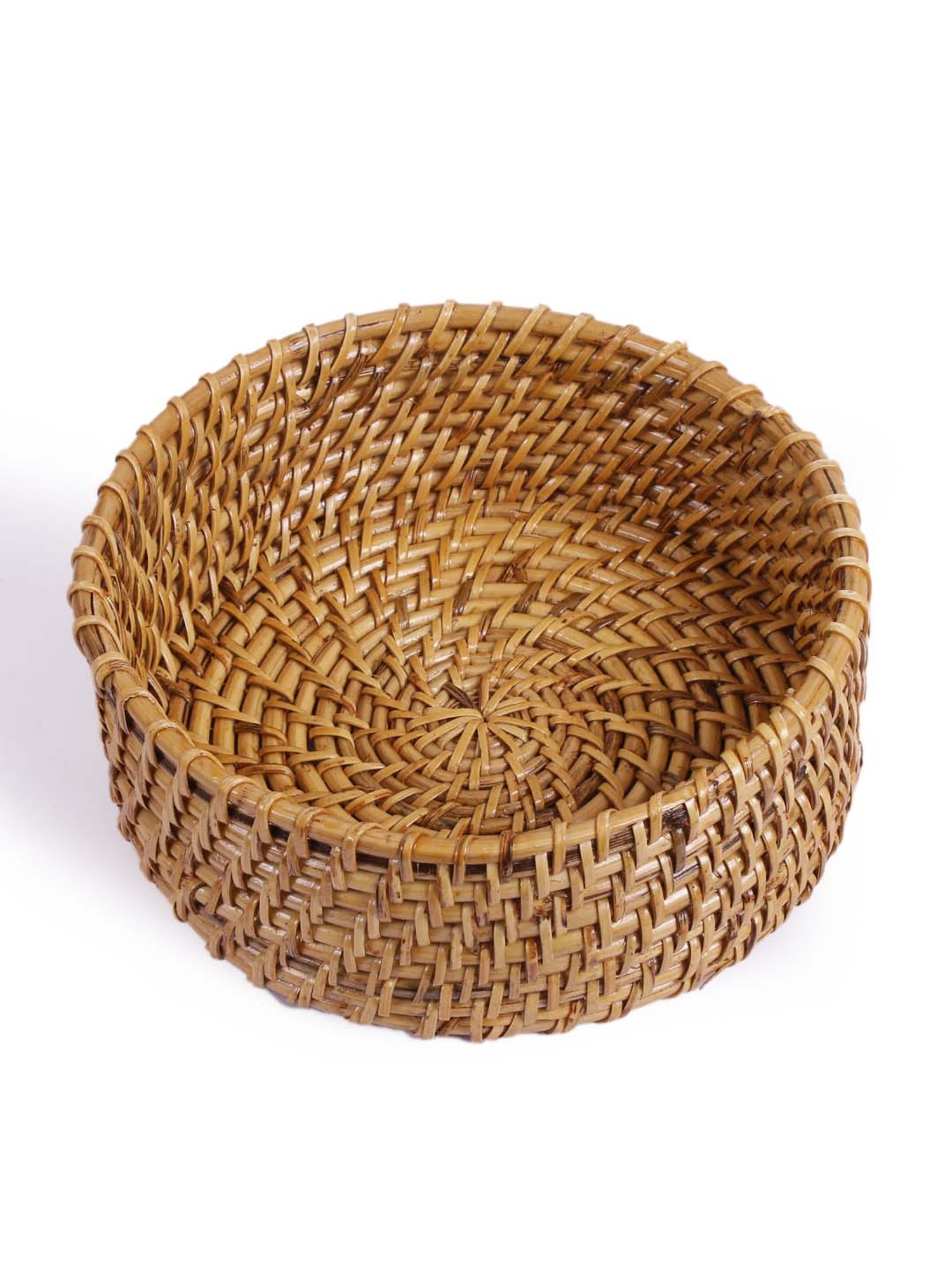 VarEesha Beige Bamboo Wicker Multipurpose Casserole - Set of 1