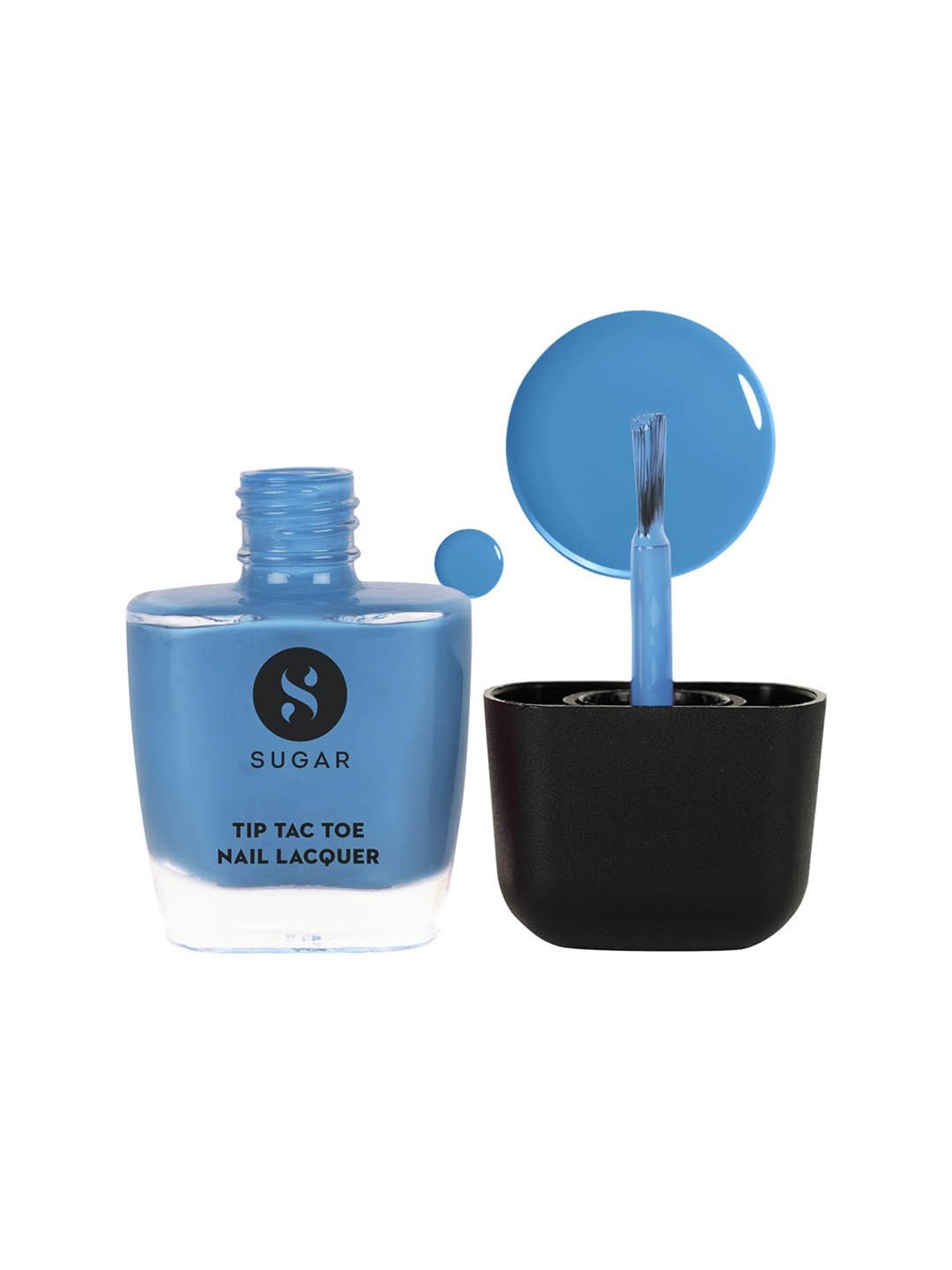 SUGAR Cosmetics Tip Tac Toe Nail Lacquer Classic 02 Break on Blue - 9 ml