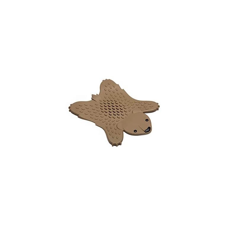 Bear Grizzly Shaped Pot Trivet, Brown
