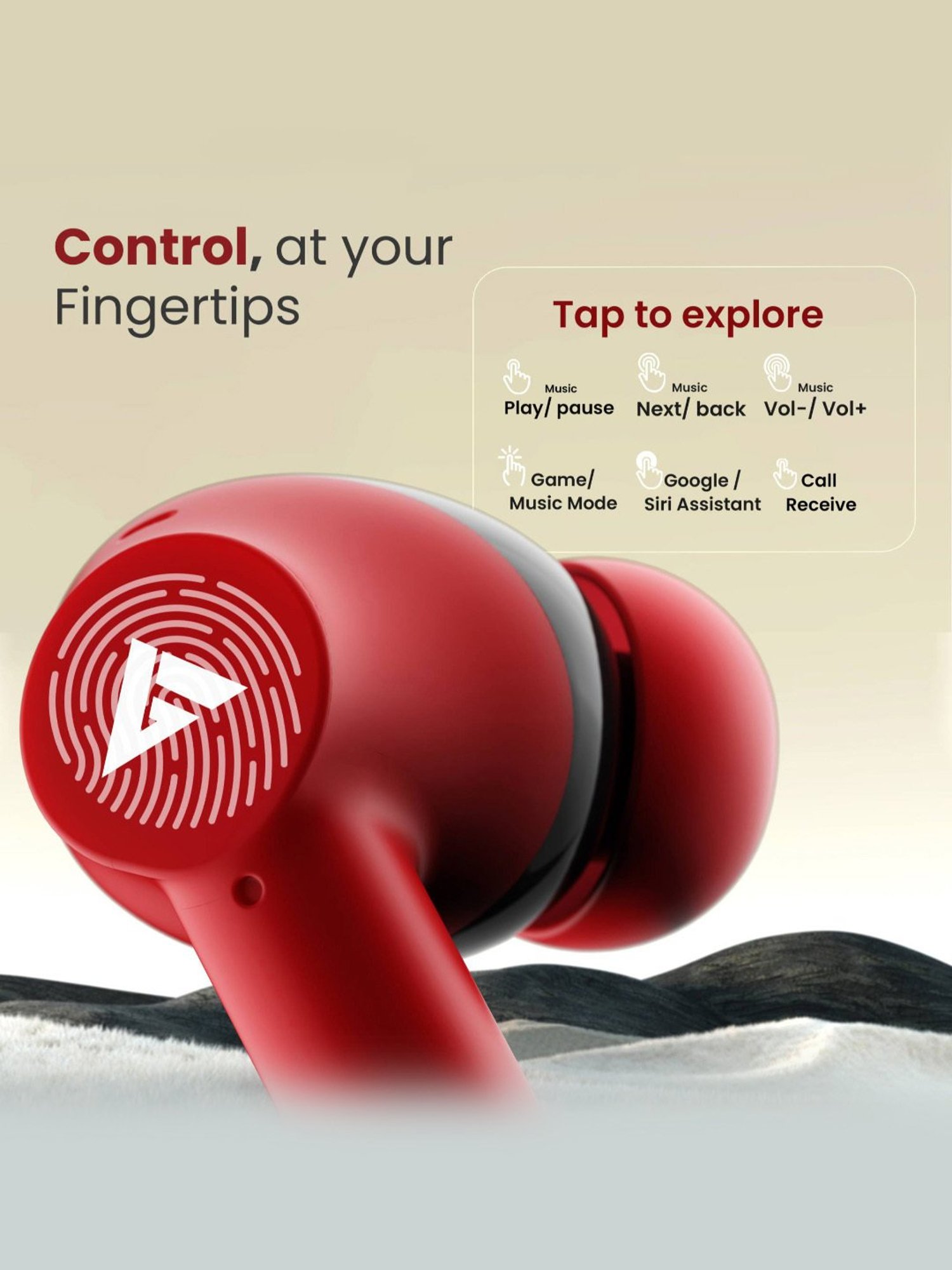 Boat Airdopes Sonik BT Earbuds with 60Hrs Playback & ENx Technology (Thunder Black, True Wireless)