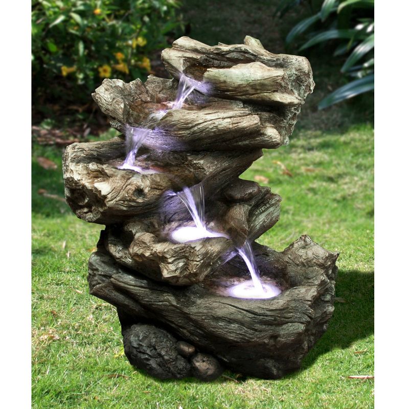 Ceramic Cascading Vines Garden Fountain - Acorn Hollow