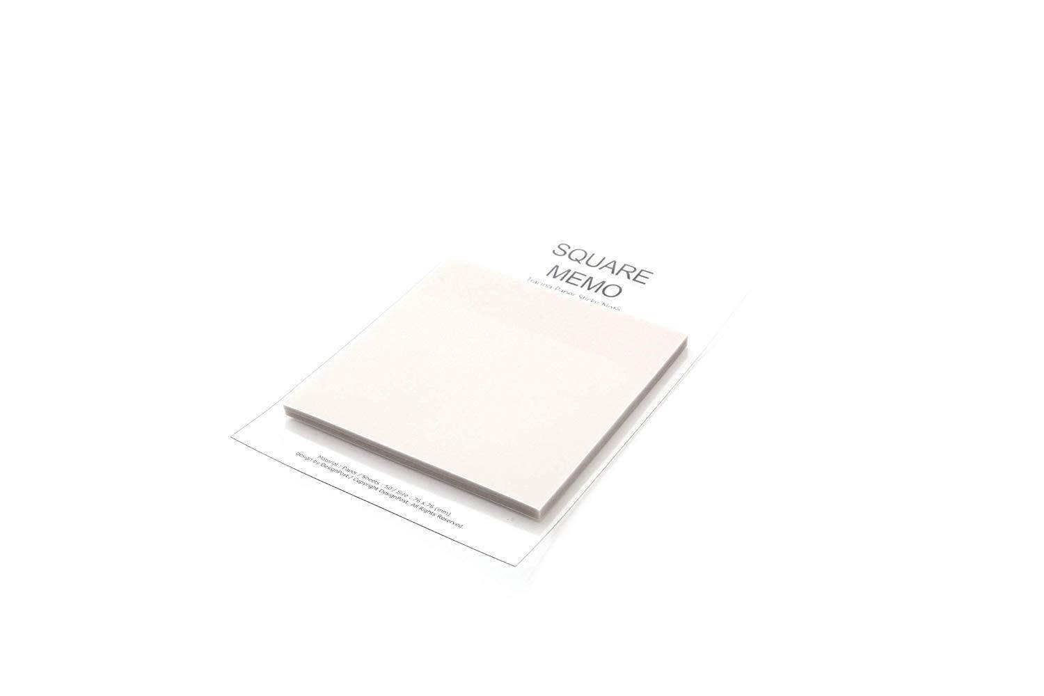 Creative Tracing Paper Sticky Memo 3 X 3 inches, 50 Sheets Cute Note Pads Square Styles Unique Self Adhesive Removable Transparent Memo Various Size Bookmark Page Flag