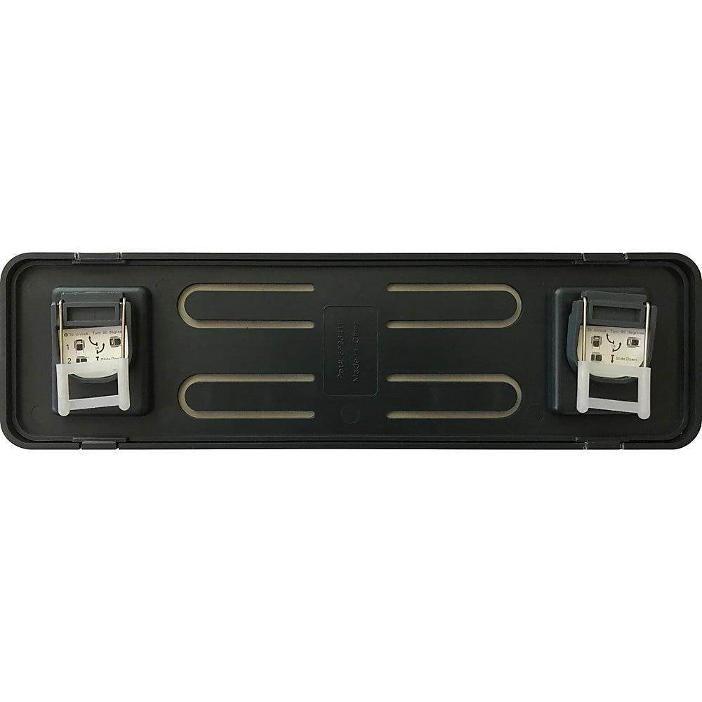 Lorell Plastic Cubicle Nameplate Plastic Black 80669