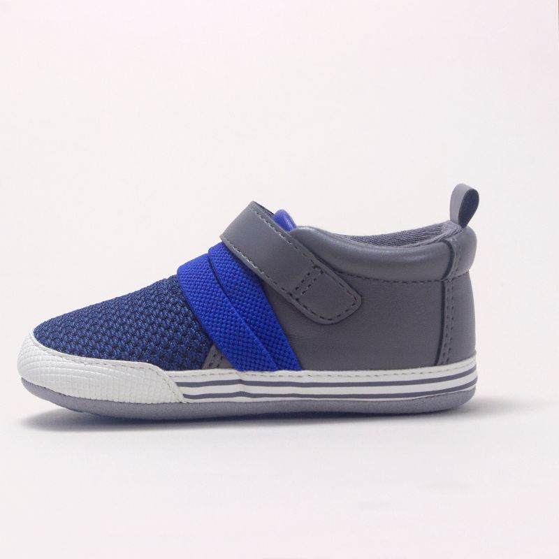 Baby Boys' Ro+Me by Robeez Jake Athletic Sneakers - Gray 12-18M