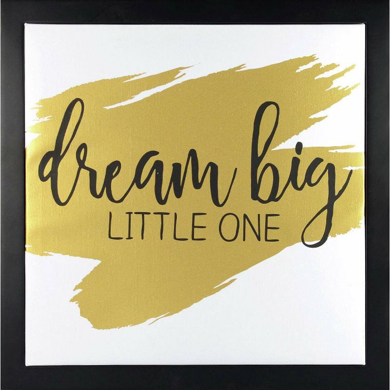 RoomMates Framed Wall Poster Prints Dream Big Little One - Gold