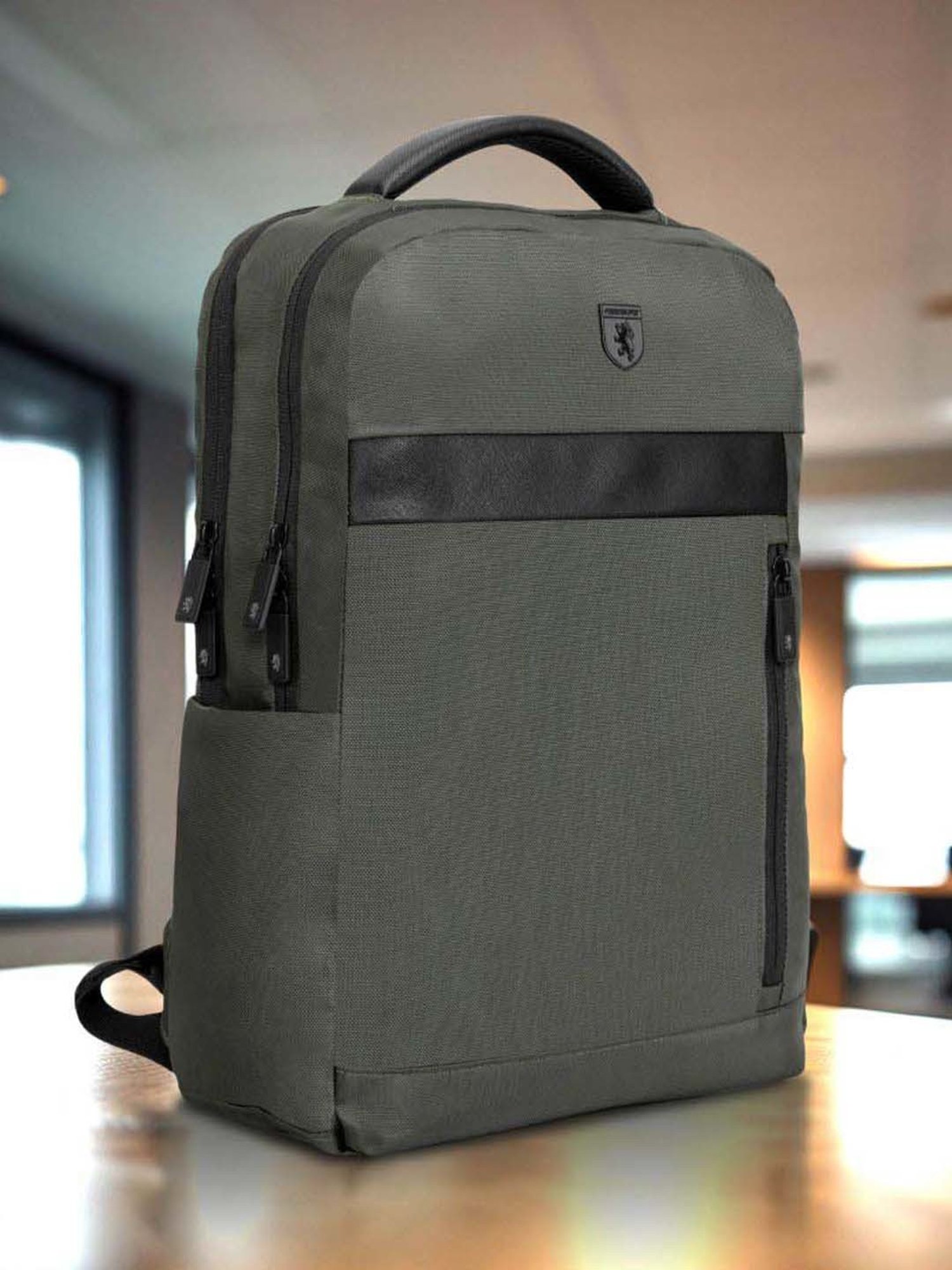 Red Tape 28 Grey Large Laptop Backpack