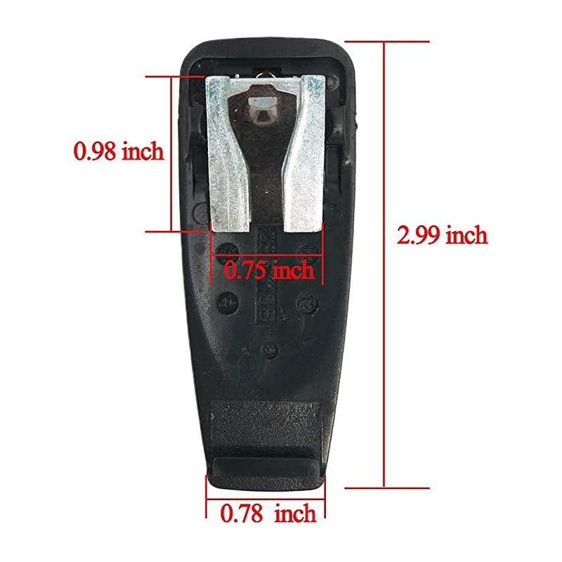 Belt Clip for Motorola HT750 HT1225 HT1250 GP328 GP338 GP340 GP360 GP380 GP640 PRO5150 PRO5750 PRO5450 PRO5350 Two Way Radios (10 Pack)