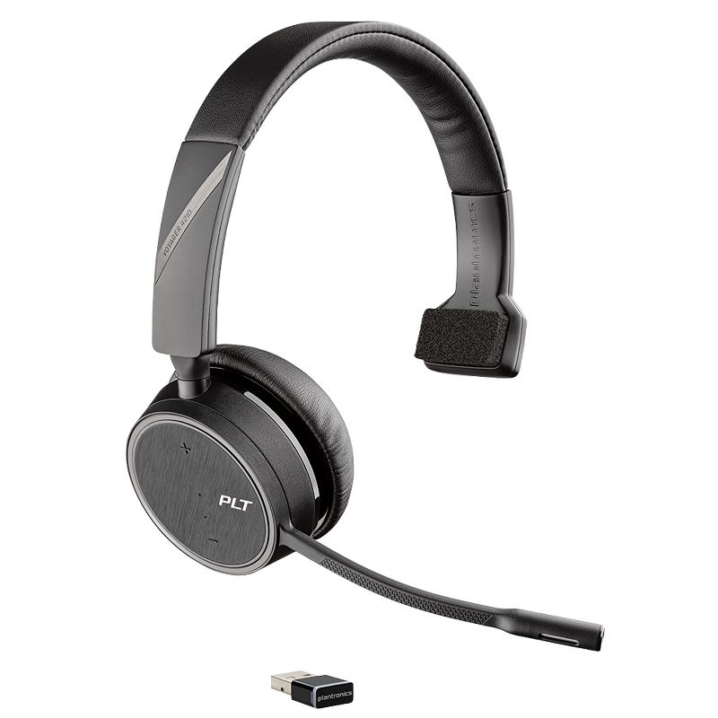 Plantronics Voyager 4210 UC Series USB-A Bluetooth Wireless Headset, Black (211317-101)