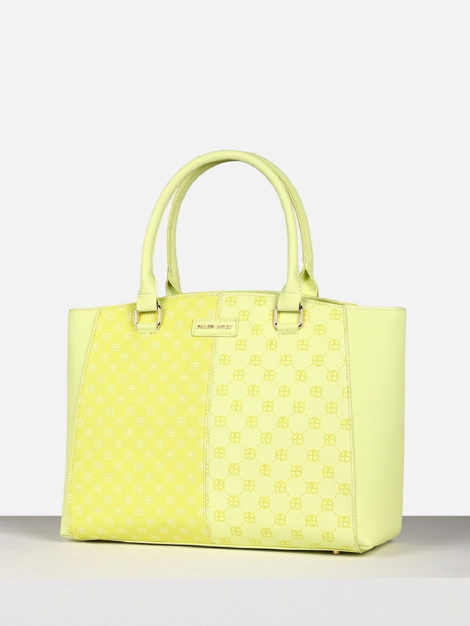 Allen Solly Green Printed Handbag