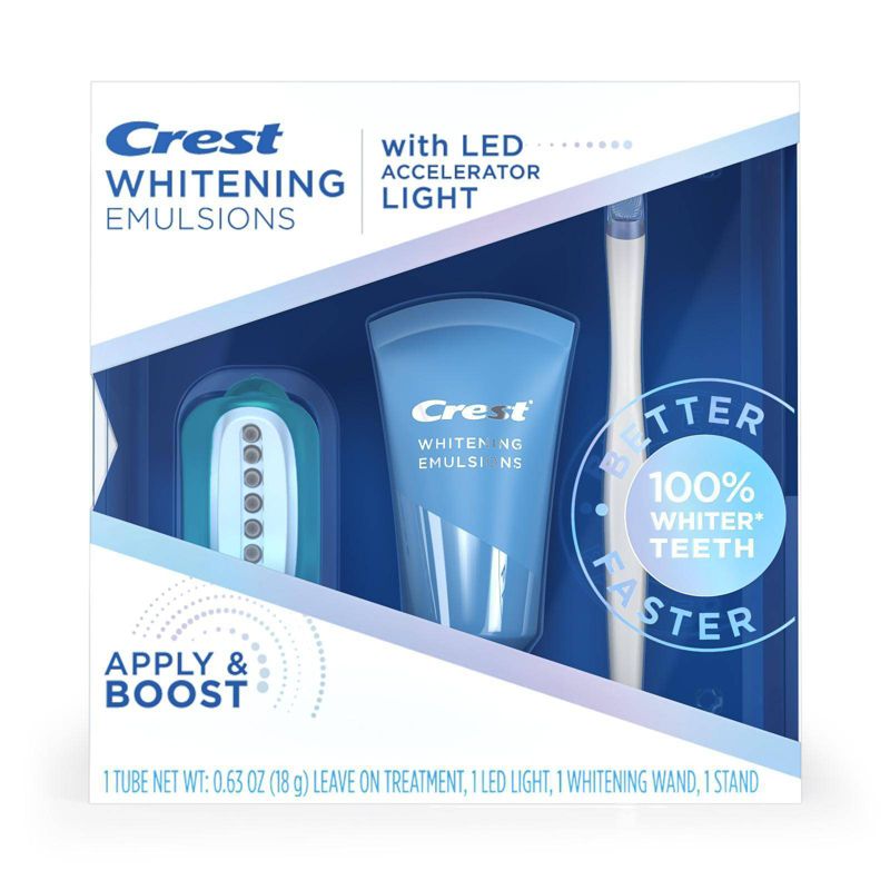 Crest Whitening Emulsions Leave-on Teeth Whitening Treatment with LED Accelerator Light - 0.63oz