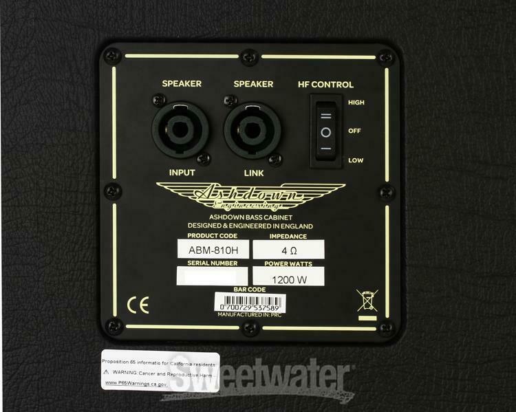 Ashdown ABM 810H EVO IV 8x10" 1200-Watt Bass Cabinet with Horn