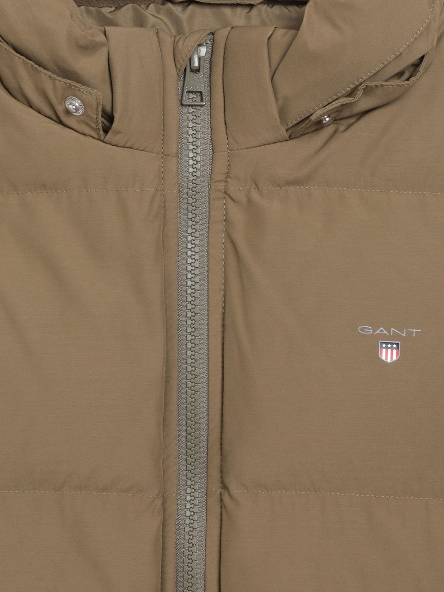 Gant Kids Brown Quilted Full Sleeves Jacket