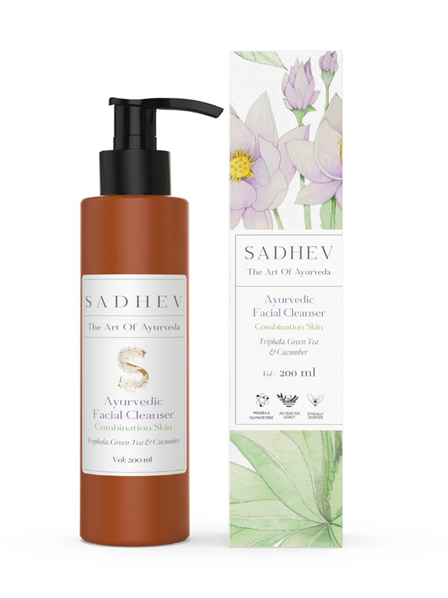 SADHEV The Art Of Ayurveda Ayurvedic Facial Cleanser Combination Skin - 200 ml