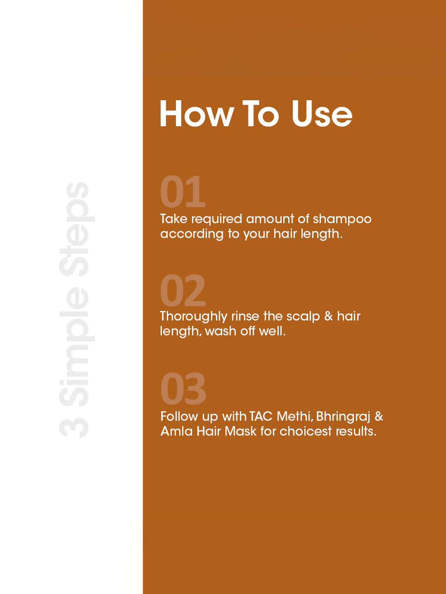 TAC - The Ayurveda Co. Methi Shampoo for Hairfall & Dandruff Control with Amla - 250 ml