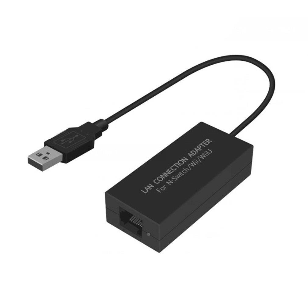 LAN Connection Adapter For N-Switch For Wii For Wii U 100Mbps USB 2.0 Interface High Stability Computer Gaming Accessories