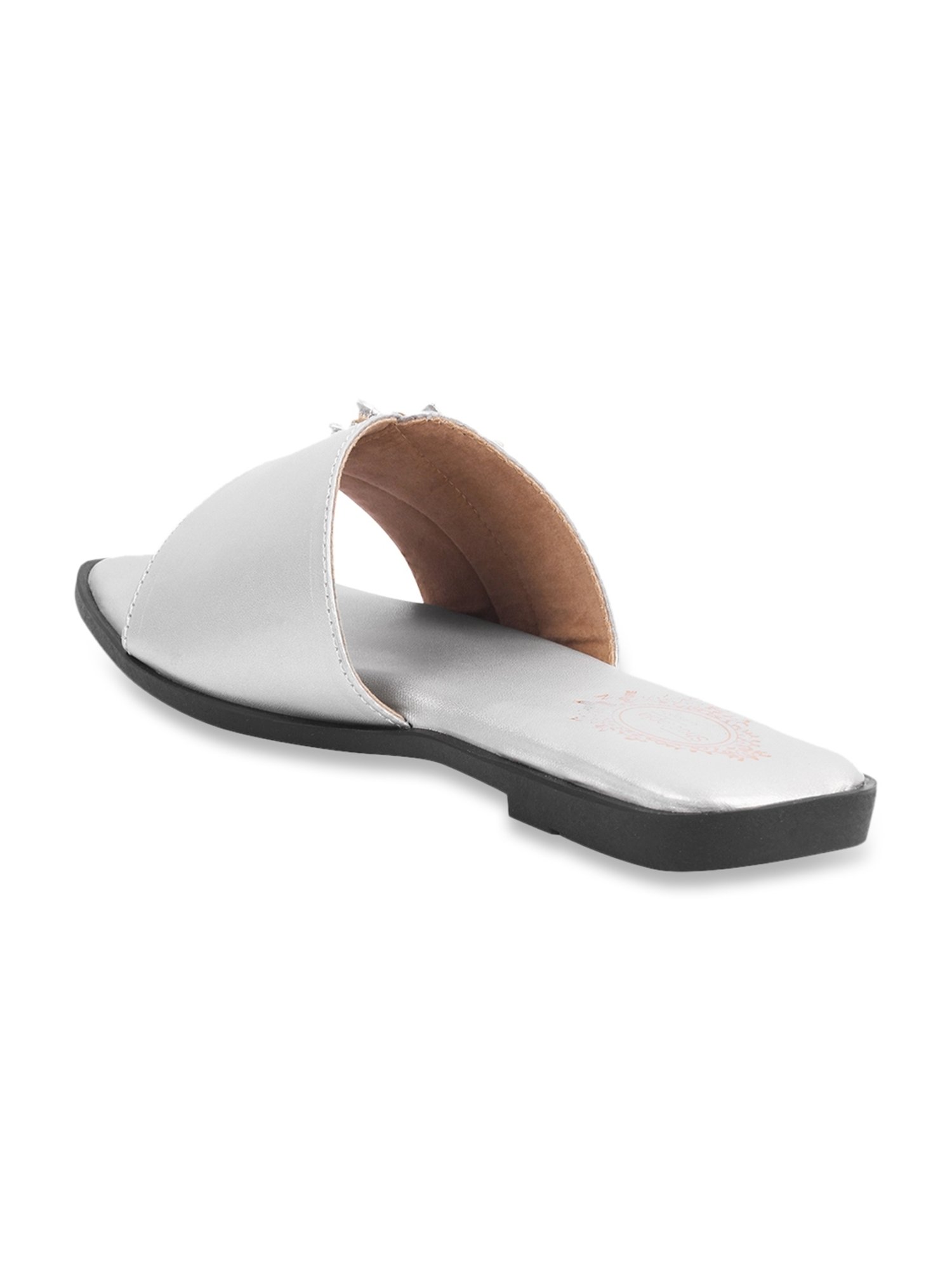 Shoetopia Women's Silver Casual Sandals