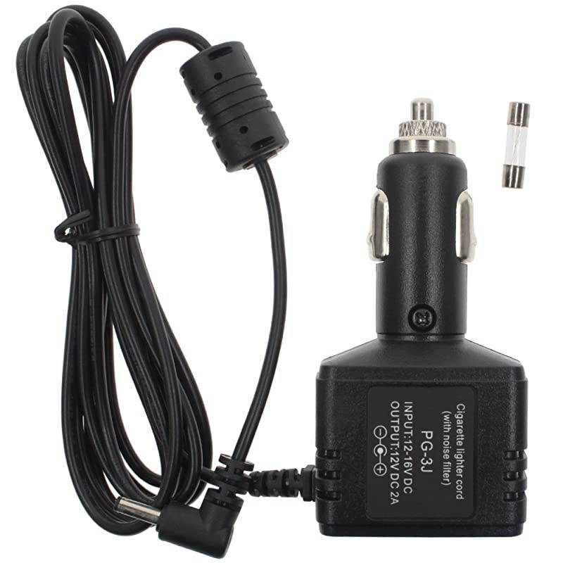 12V DC Car Adapter Charger Replaces PG3J Cigarette Lighter Cord 2m for Kenwood THF6 THD7 THK4E THK2AT