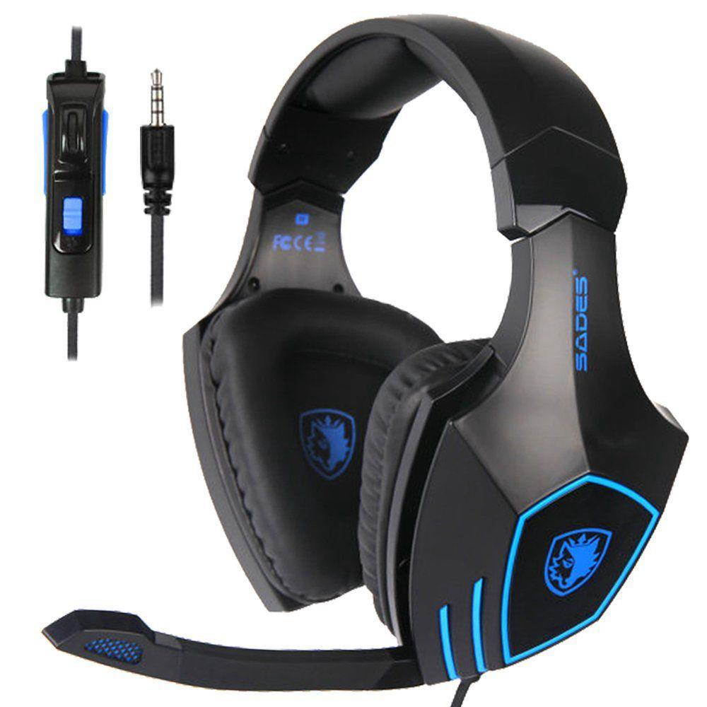 SADES SA819 Gaming Headset Headset Cabled 3.5mm PC/XboxOne/PS4 Earbud with Microphone Volume Control