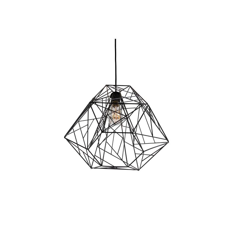 13" Wright Stuff 1 Light Pendant Black Finish - Varaluz