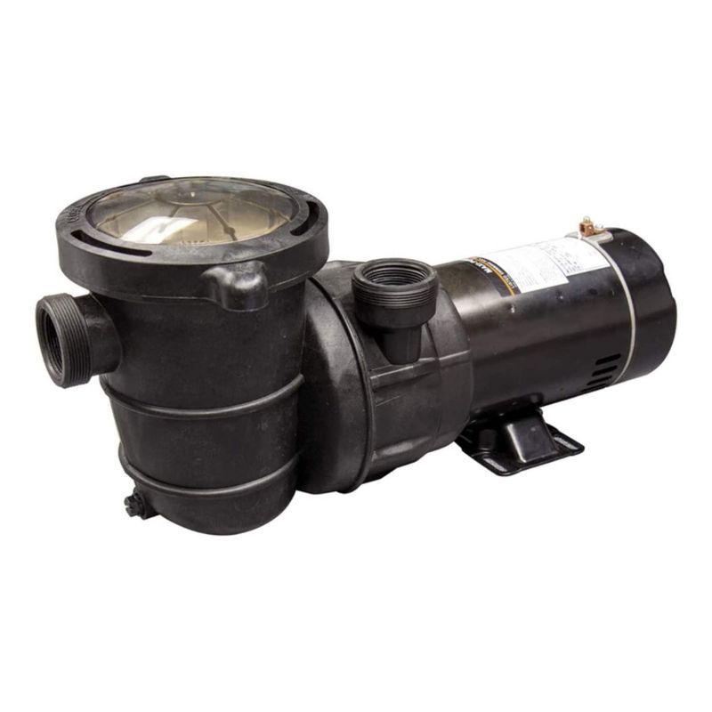 Blue Torrent Maxiforce 1 HP Self Priming Pump with Manual On Off Switch for In Ground Swimming Pools, 83 GPM, 115V or 230V Plug, 2 Inch Threads