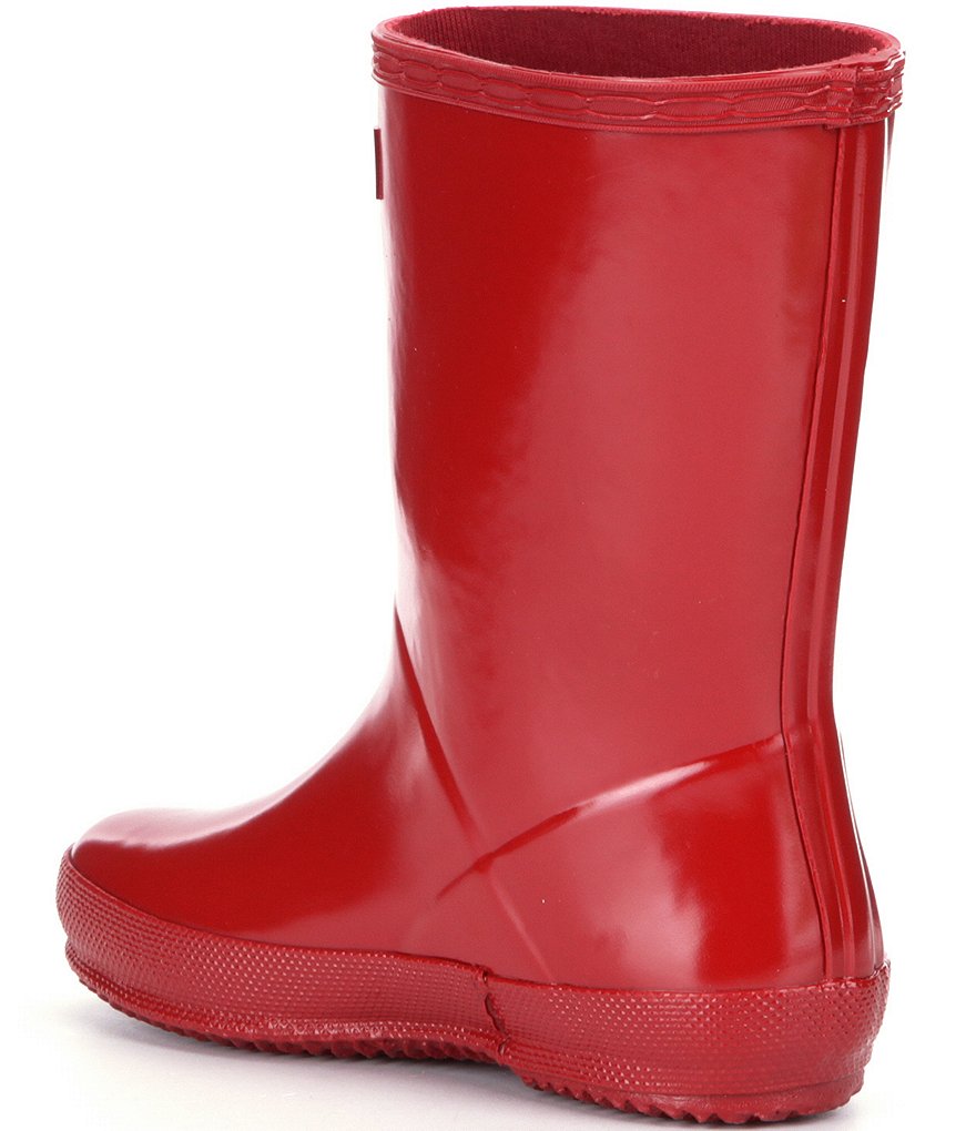 Hunter Kids' First Gloss Waterproof Rain Boots (Toddler)