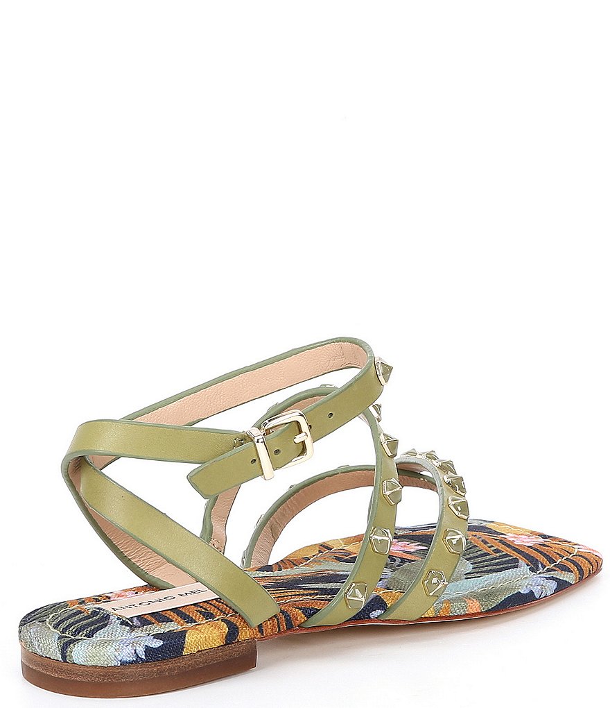 Antonio Melani Dyandraa Leather Studded Detail Sandals