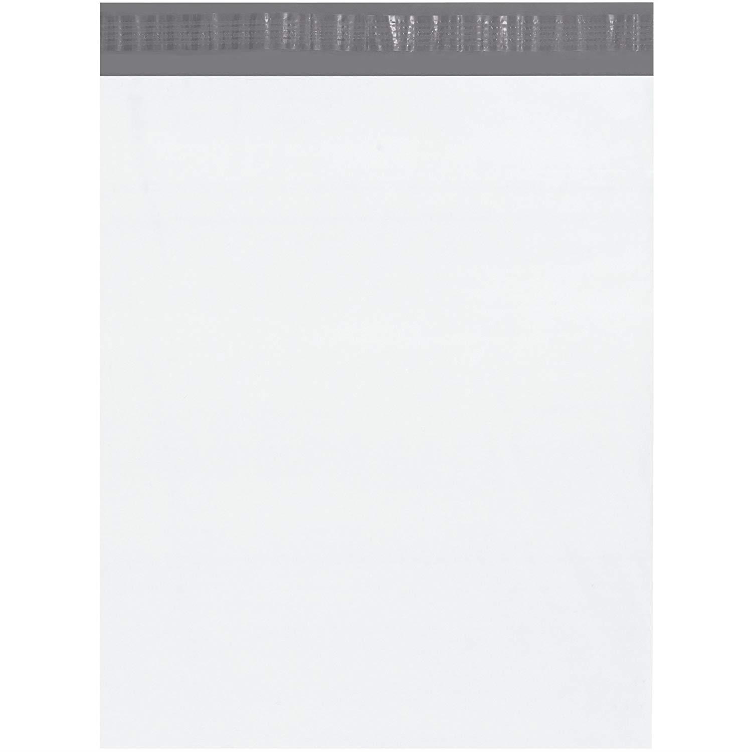 BOX USA BB879100PK Poly Mailers, 14" x 17", White (Pack of 100)