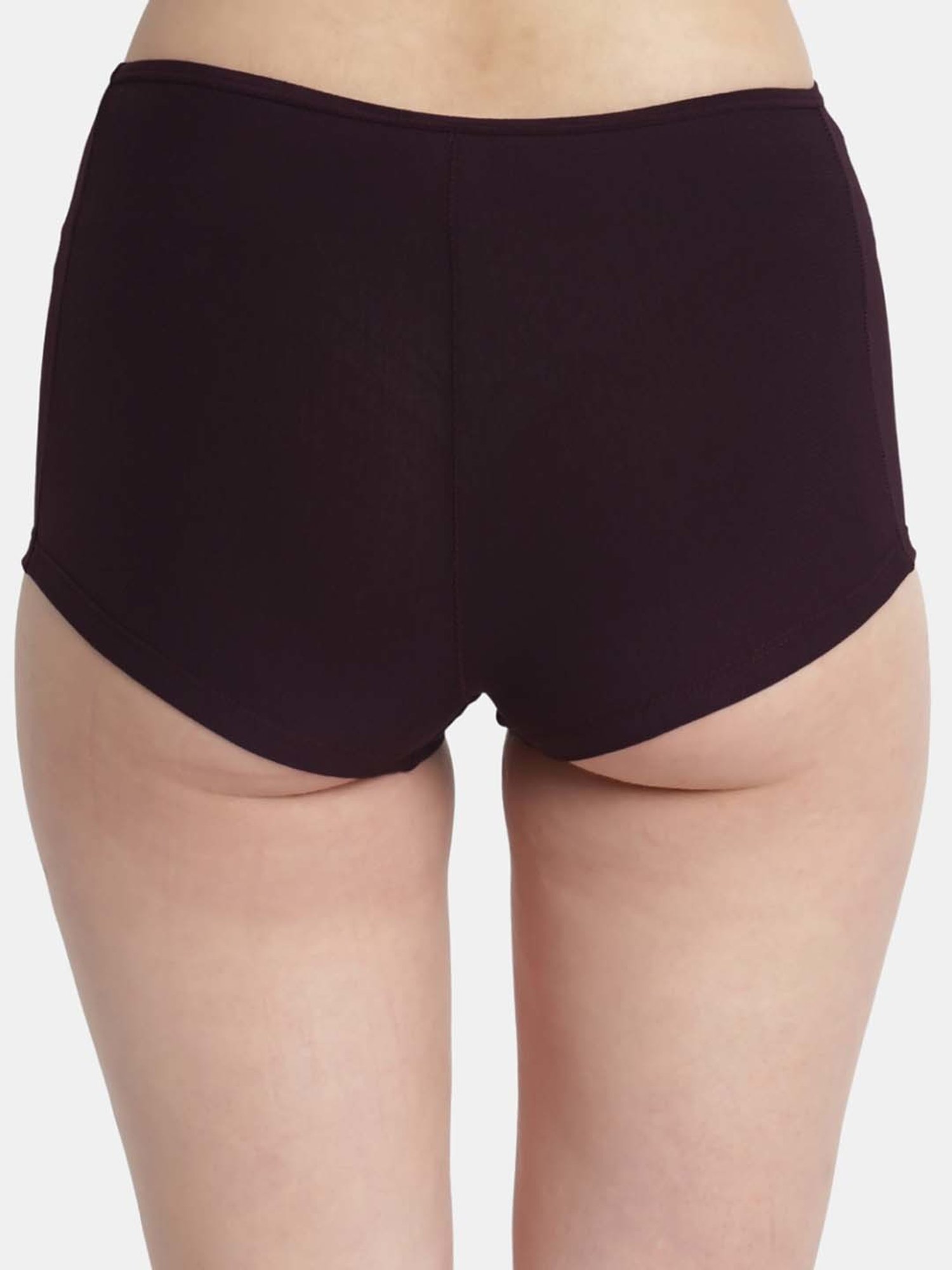 Bleeding Heart Wine & Pink Plain Panties - Pack Of 2