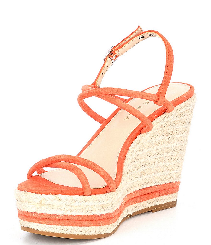 Pelle Moda Rio Suede Espadrille Wedge Sandals