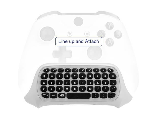 FirstPower Xbox one keyboard, megadream mini wireless game  keyboard with 3.5mm audio / headset jack and mouse function, keypad game handle for Microsoft Xbox one, Xbox one s controller and PC- 2.4