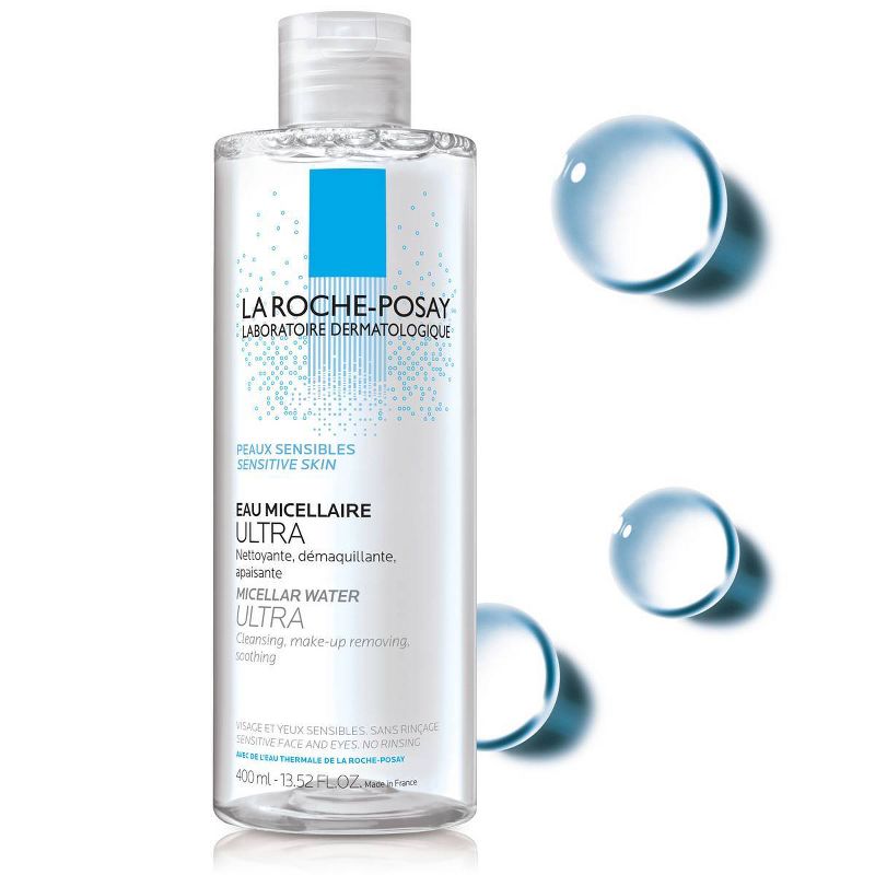 La Roche-Posay Ultra Micellar Cleansing Water and Makeup Remover for Sensitive Skin - 13.5oz