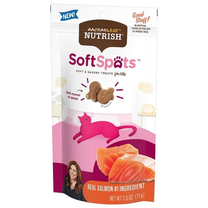 Rachael Ray Nutrish Soft Spots Salmon Cat Treat - 2.2oz