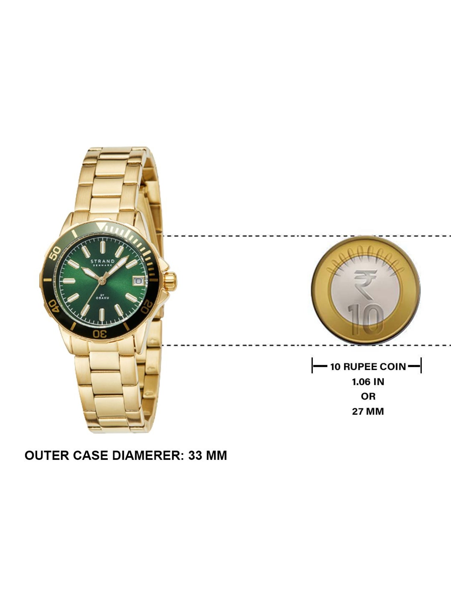 STRAND by Obaku S744LDGESG Aberdeen Mini Sugar Analog Watch for Women