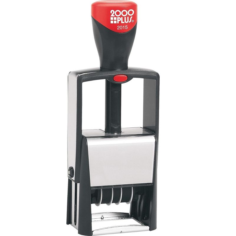 2000 PLUS Self-Inking Heavy-Duty Line Dater w/Microban 1 1/4 x 5/8 Black 011200