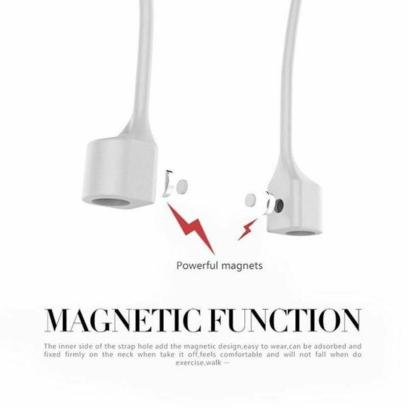 Magnetic Anti-lost Strap Compble With  AirPods 1/2, White