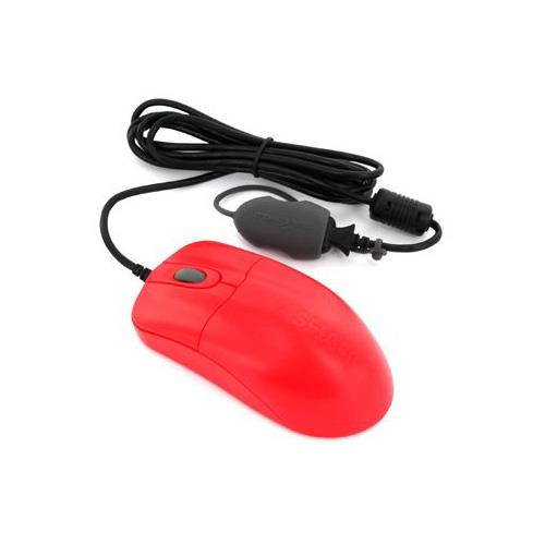 Seal Shield Silver Storm Medical Grade 1,000Dpi Optical Mouse Red